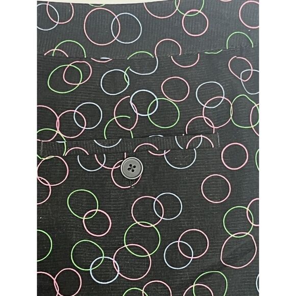 EP Pro Tech Golf Skort Size 18 Black Color Circle Side Zip Back Pocket - Picture 6 of 12